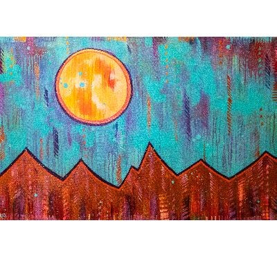 Mountain Sun Painting from Heather Rapp