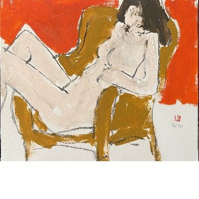Freeman Butts, Nude in Chair