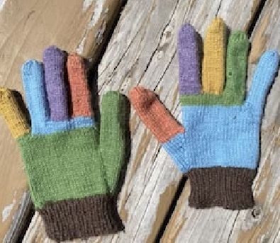 Hand Knitted Kids Gloves